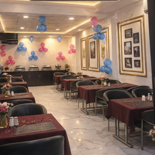 Restaurant dining area at Hotel Devine Zirakpur